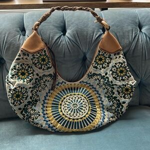 Vintage Cole Haan embroidered bag